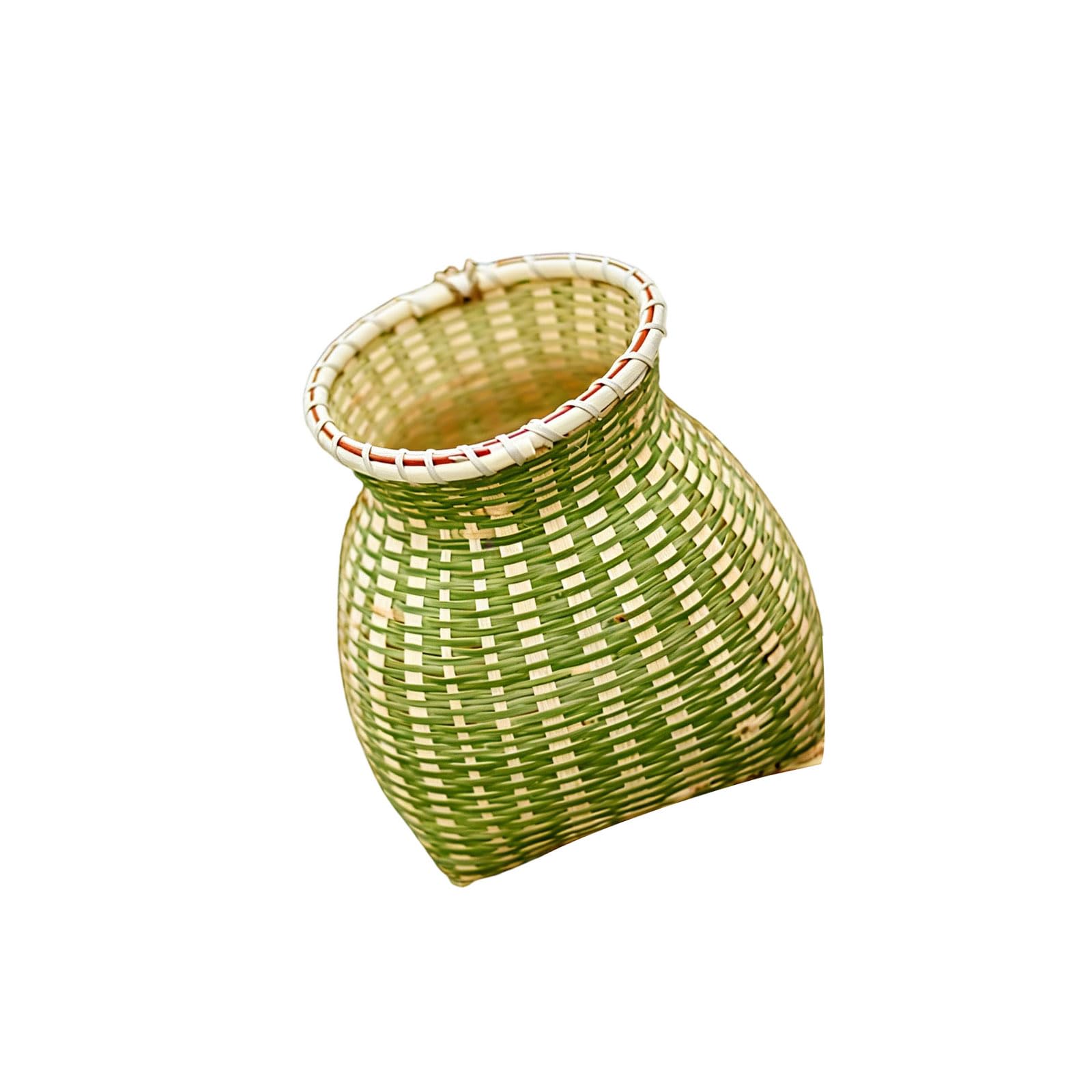 Tsophreniq Rattan Photography Props Basket Perfect for Fruit Flower Decoration and Home Decoration Natural Design Rattan Basket