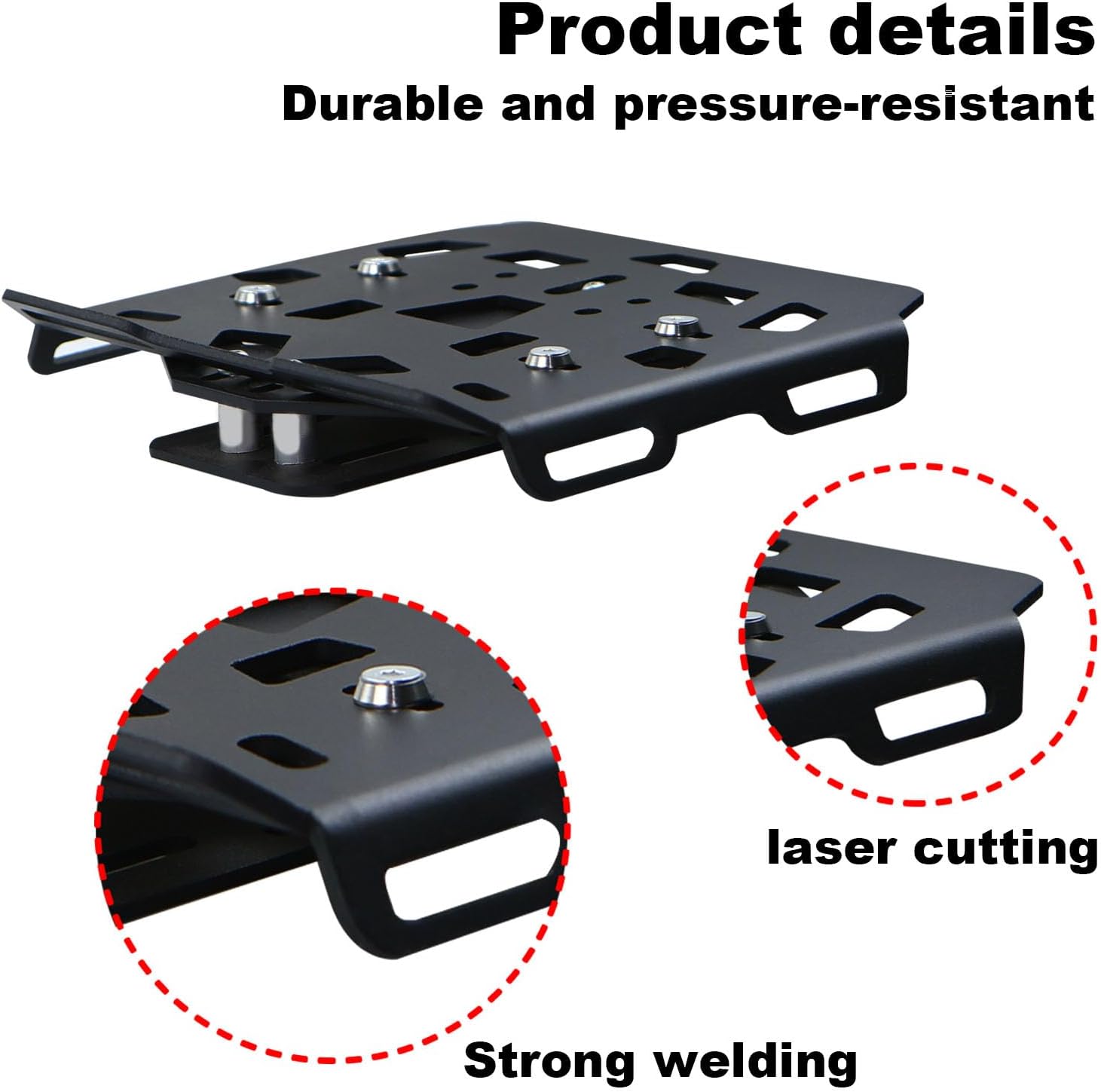Motorcycle Rear Luggage Rack Fit for Can-Am Ryker 900 / Rally Edition/Ace/Sport ACE 2019-2024, Ryker 600 2019-2024 Rack Rear Cargo Black