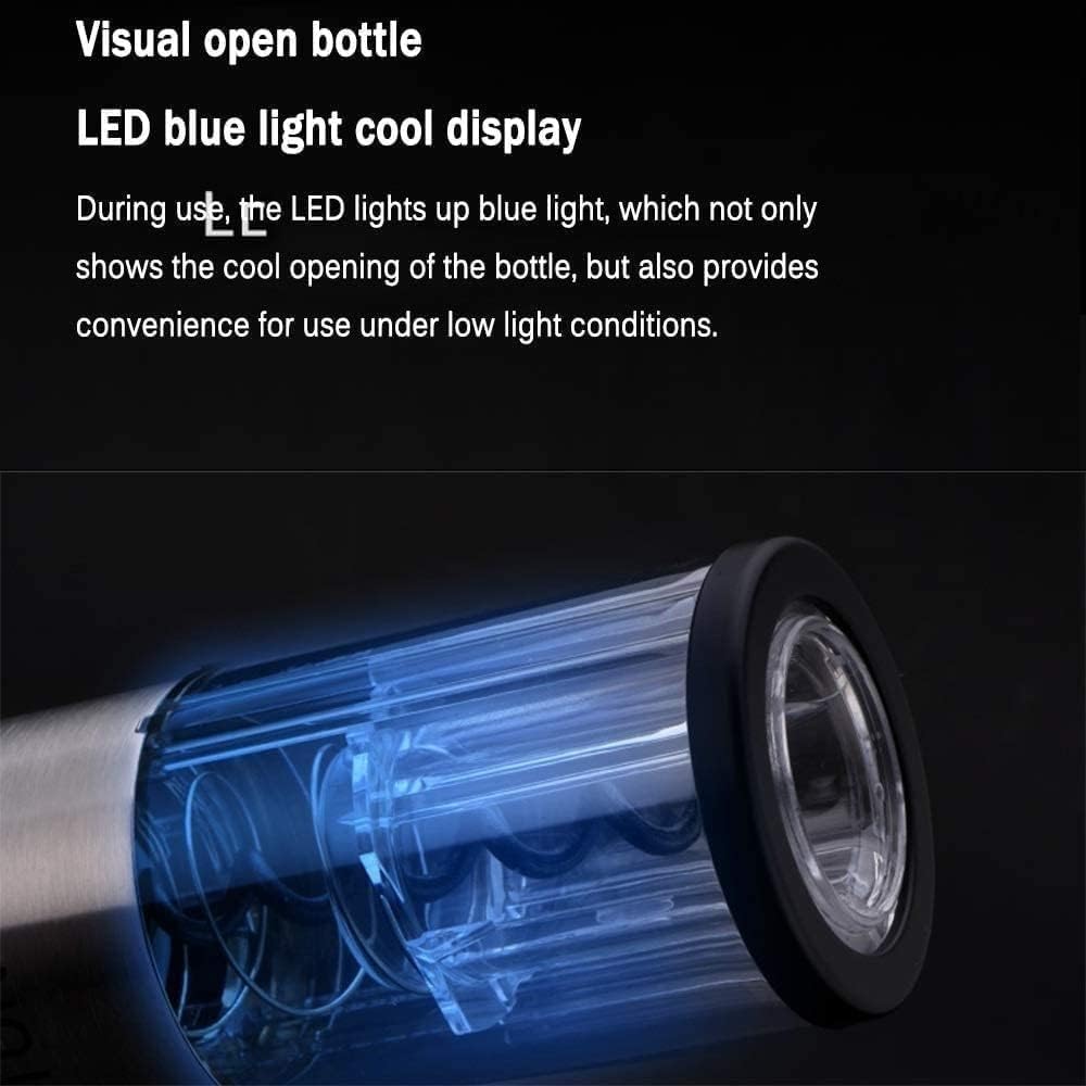 Electric Wine Bottle Openers Set - Automatic Corkscrew Opener Battery Powered Motorized Cordless with Foil Cutter Vacuum Stopper Wine Aerator Pourer