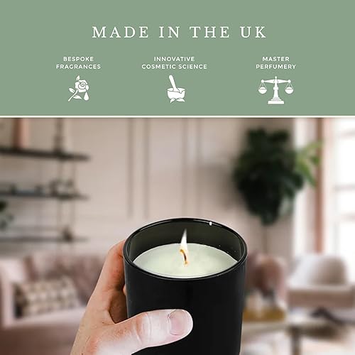 Miniatura 5 de Pecksniffs - Vela perfumada de ámbar negro y madera Oud  1 mecha, 6.49 onzas