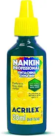 Nankin 20ml, Acrilex, 051200501, Azul Turquesa