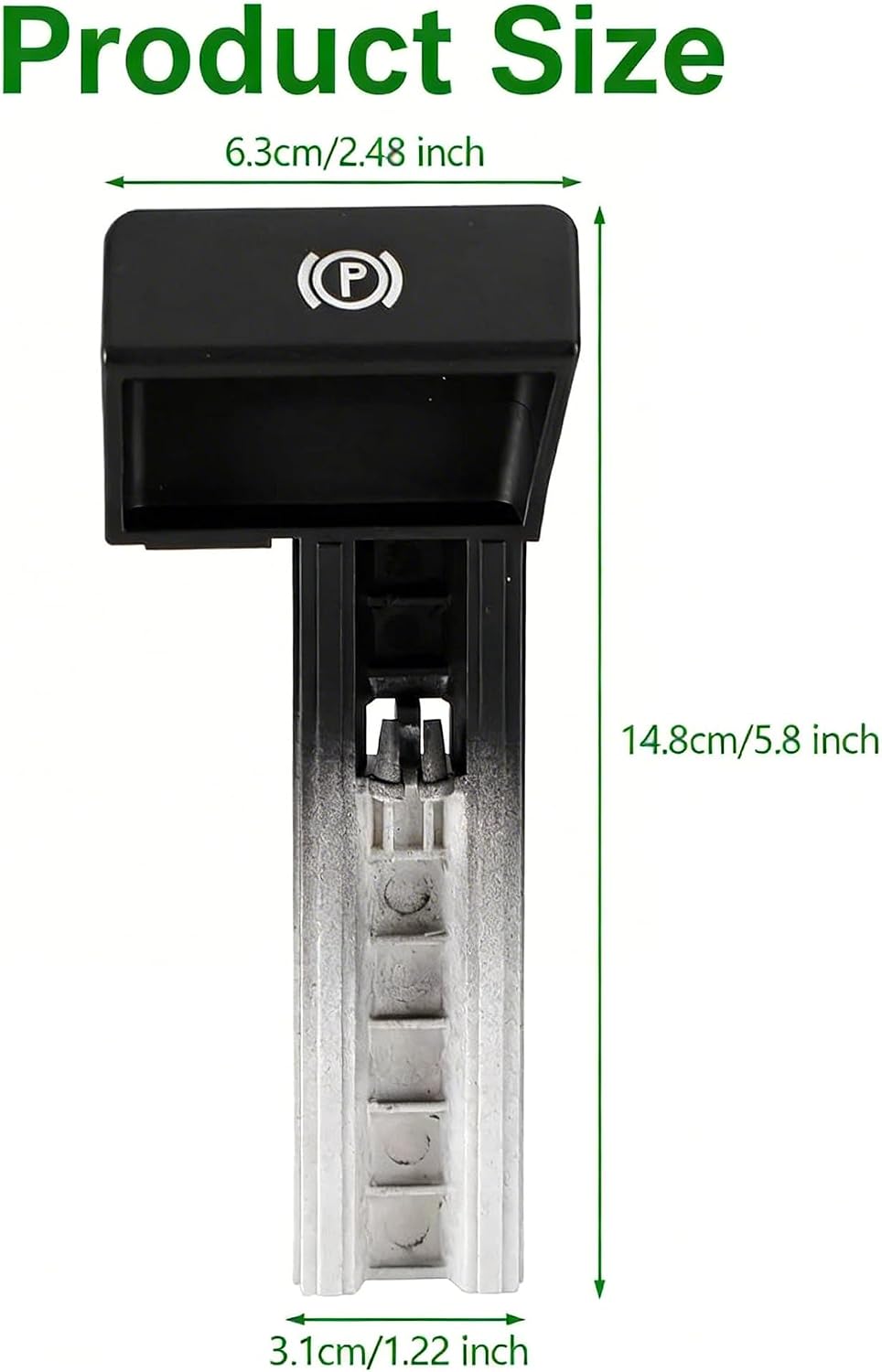 Left Hand Drive Side Parking Brake Release Handle for Volkswagen Touareg 2003-2010 Replacement 7L6711878F 1Pcs Black