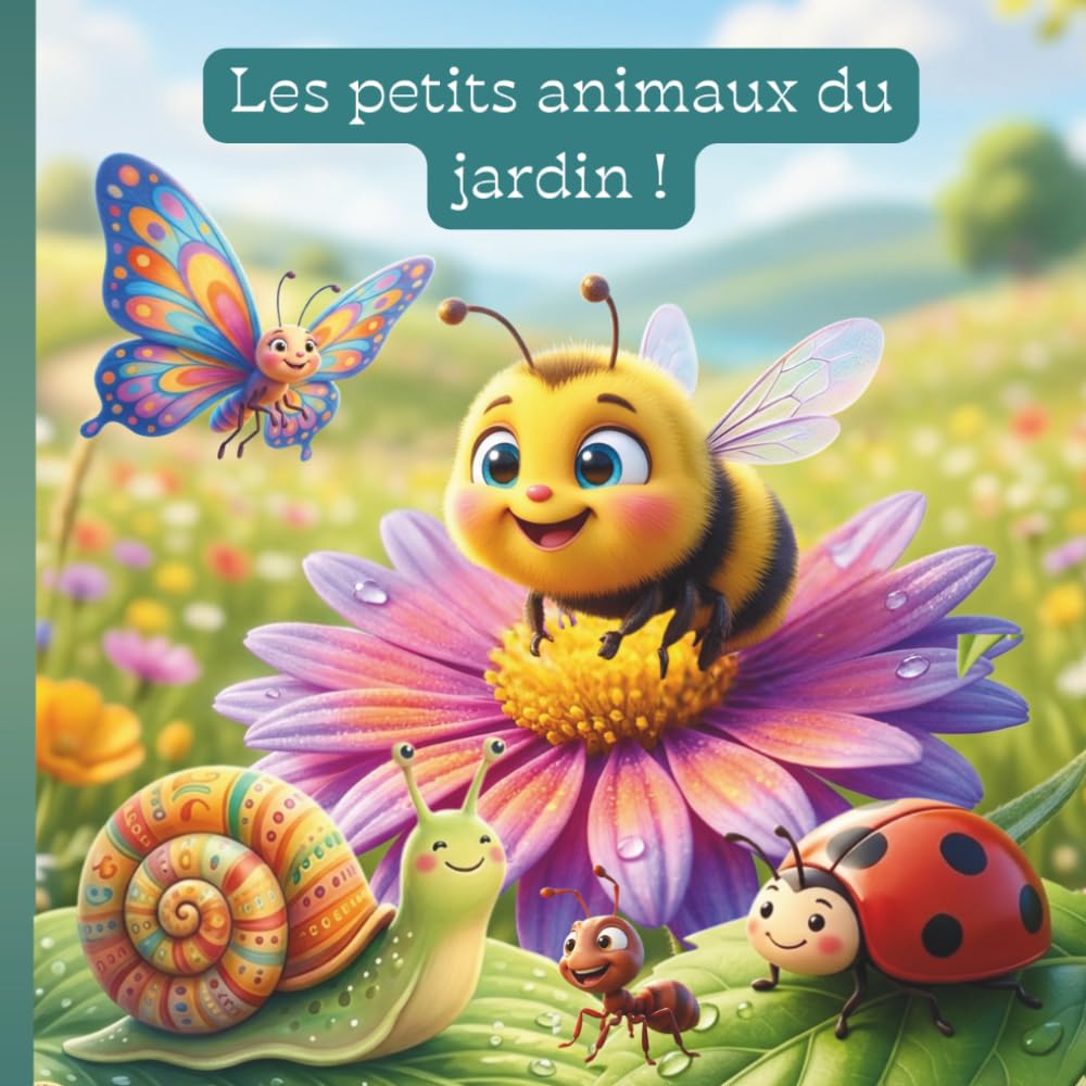 Les petits animaux du jardin: 5 histoires éducatives et amusantes pour découvrir la nature dès le plus jeune âge (escargot, coccinelle, papillon, abeille, fourmis)