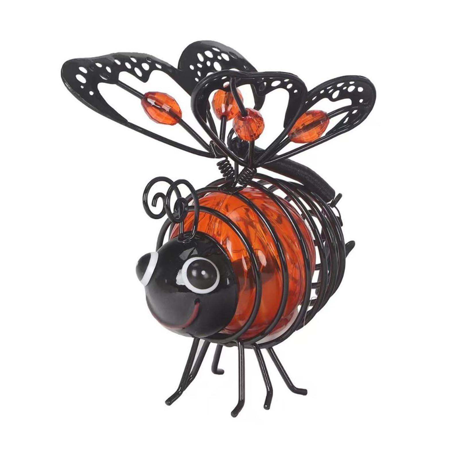 Outdoor Solar Bee Lights, Hanging Animal Shape Solar Light, LED Bee Lights Garden Decor, Solars Innsects Pathway Lantern Ornaments for Outside Garden Patio Yard Backyard