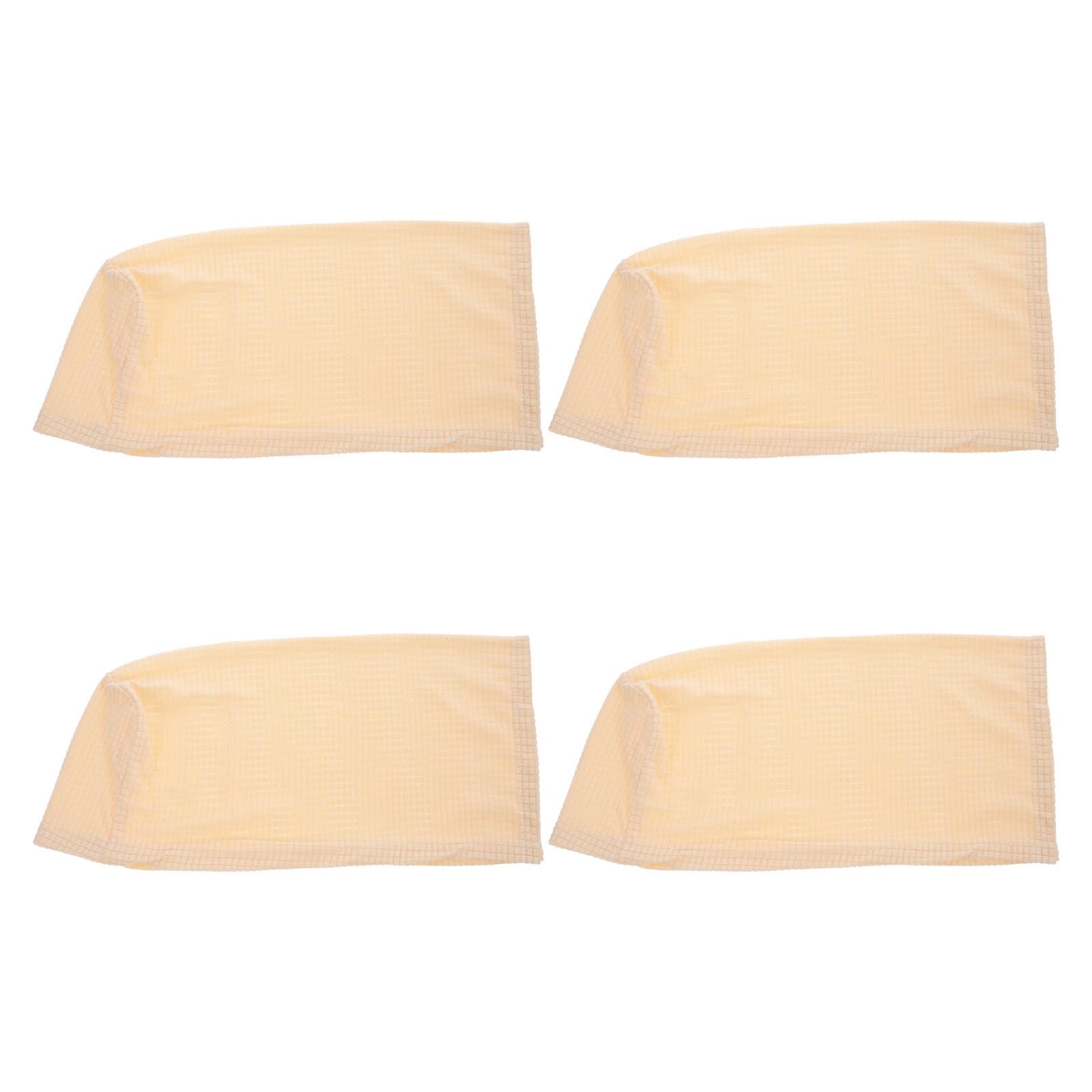 Fundas elásticas para reposabrazos de sofá de poliéster lavables color beige