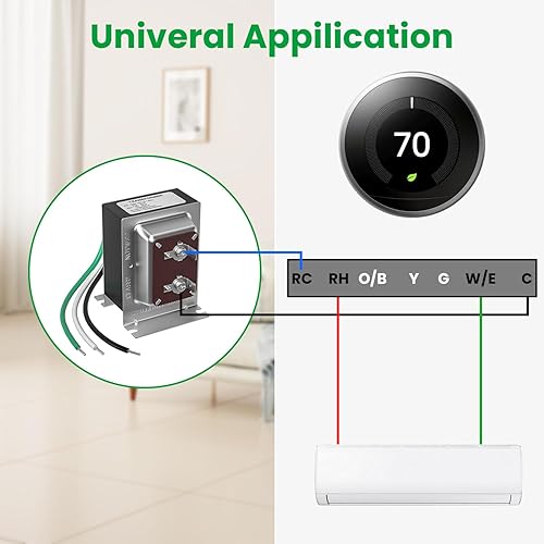 Miniatura 9 de Transformador de timbre de puerta, 16 V 30 VA compatible con Ring Pro Nest Hello Hardwired Door Timbre Transformer-UL certificado