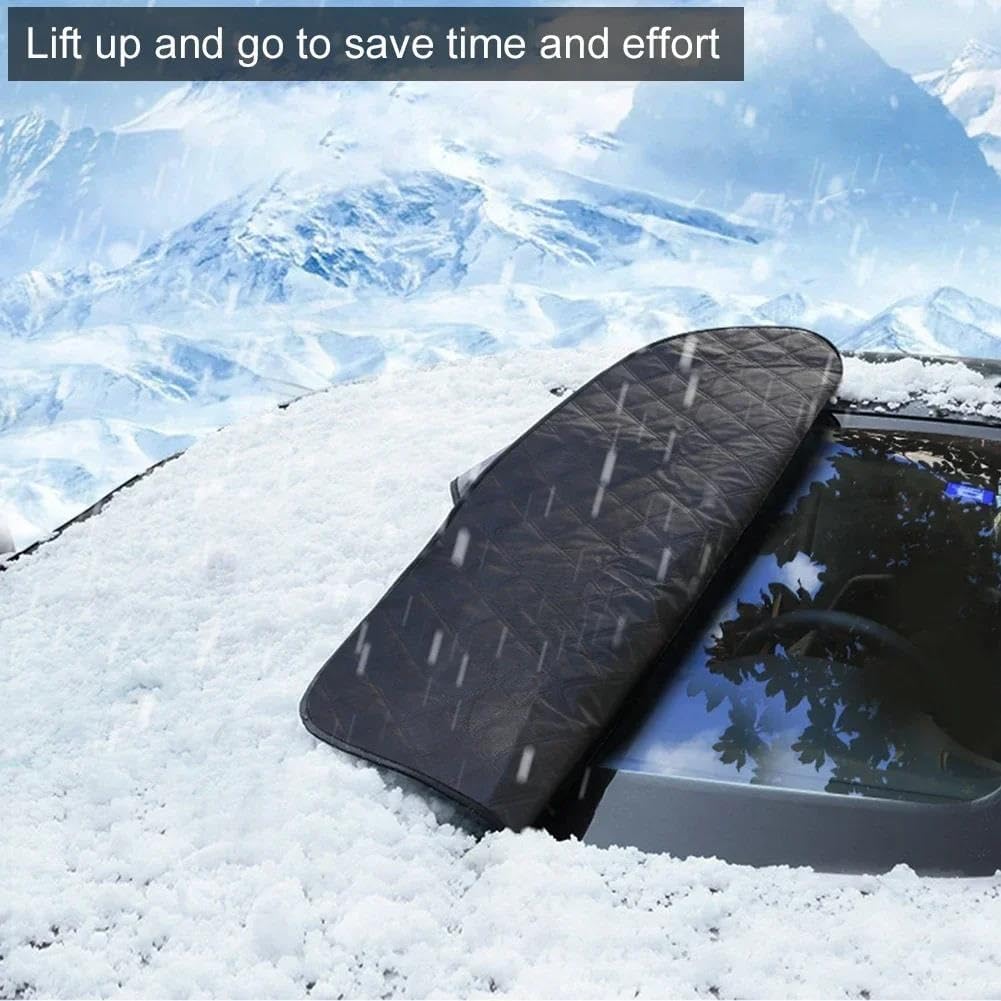 5/9 Magnet Car Windshield Snow Frost Sunshade Magnetic Waterproof Winter Shield Front Cover Protective Snow Cover(5 Magnets)