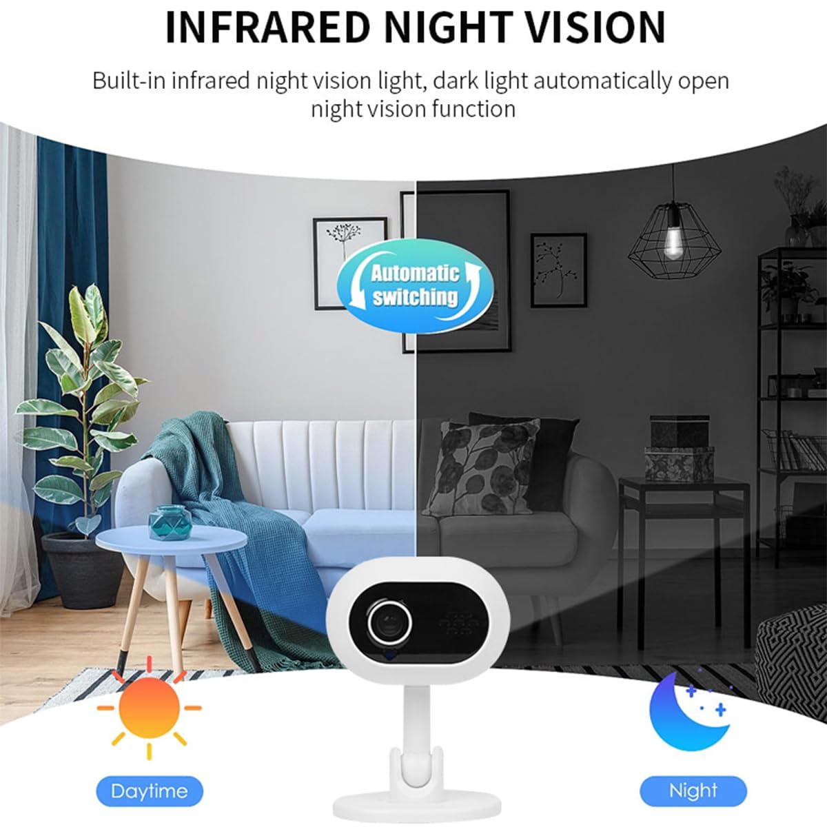 EatPitaya WiFi Cameras 1080p HD Cameras for Home Security Indoor/Outdoor Canerawith Motion Tracking for Baby & Pet Pan Wi-Fi Wireless Smart Home Security Camera HD WIFI - Image 4