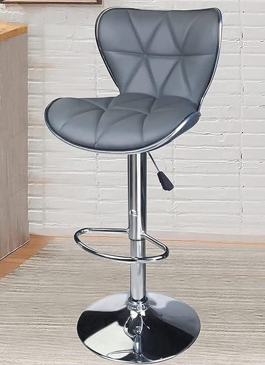 Crystal Creek® Vortex Modern Hexa PU Leather Adjustable Swivel Bar