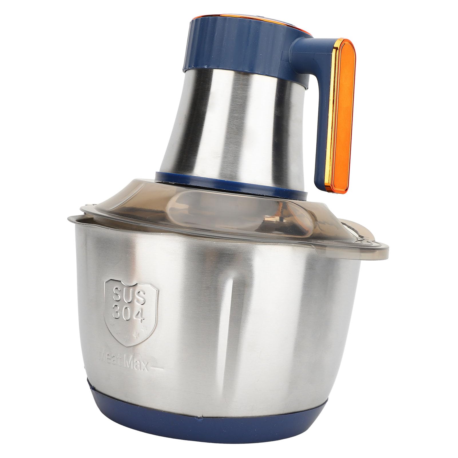 Procesador eléctrico de alimentos 500W 5L Acero inoxidable de gran capacidad multifuncional con para cocina casera (azul) 9