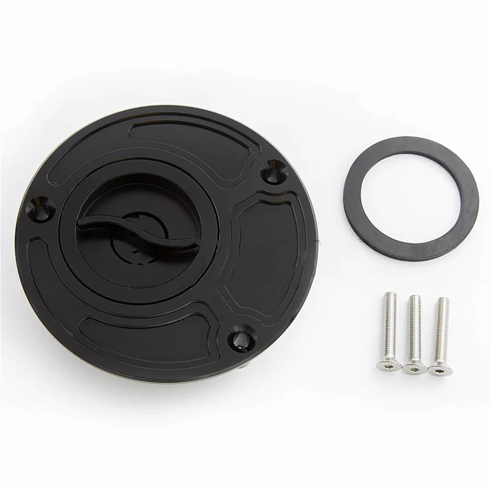 Tappo Serbatoio Per CBR 600 F4I F4 F3 F2 RC51 VTR 1000 600RR | Tappi Senza Chiave Per Coperchio Serbatoio Carburante Moto CNC(Black)