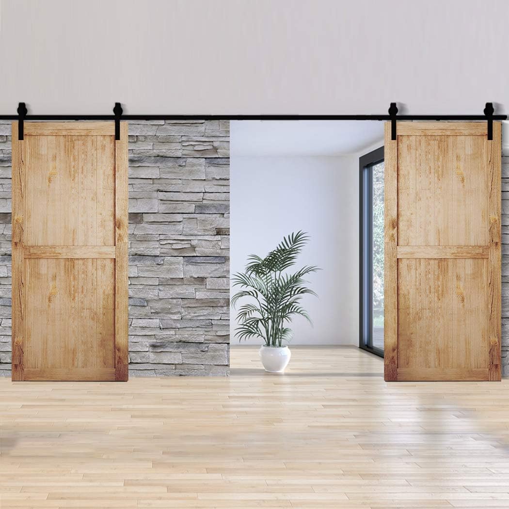 Levede Sliding Barn Double Door Kit 4m Model A Antique, Hardware, Track Set, Interior, Sliding