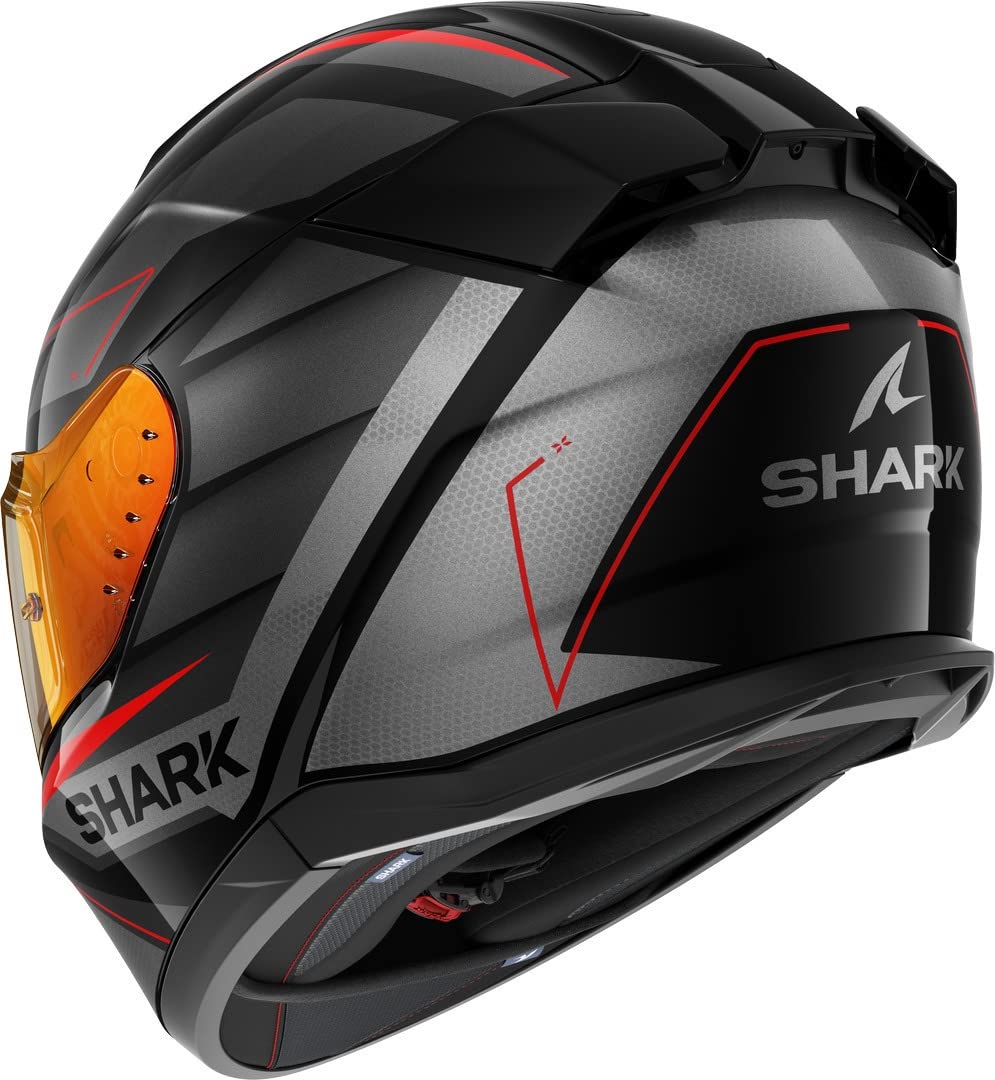 SHARK, Casco Moto Integral D-SKWAL 3 SIZLER Black / Grey / Red KAR, XS