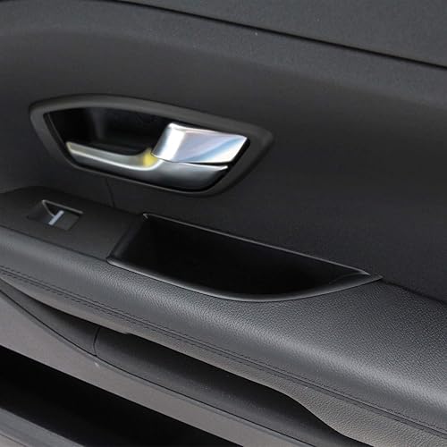 Miniatura 5 de Caja de almacenamiento de puerta de reposabrazos interior de plástico ABS negro para Land Rover Range Rover Evoque 2011-2015