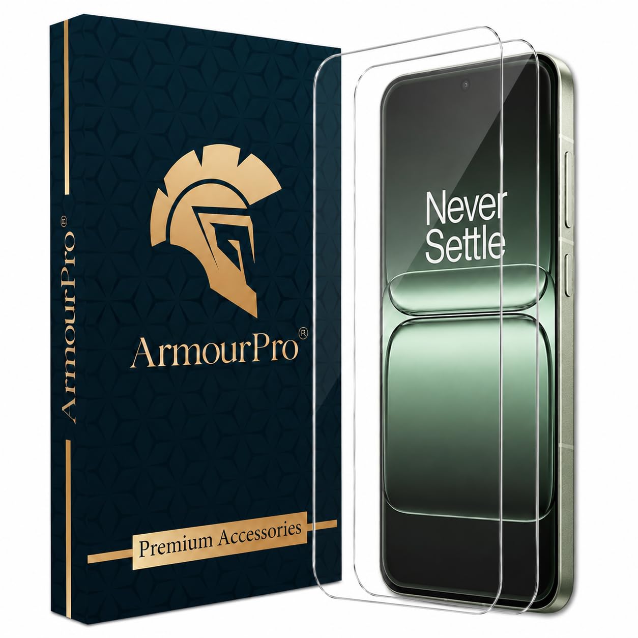 ArmourPro OnePlus 13s Borderless Tempered Glass, Set of 2 HD Clear Screen Protectors with 3D Curved Edges, 9H Hardness, Oleophobic Coating, Case Friendly-image-45