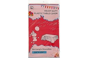 Disposable Red Tablecloth for Rectangle Tables