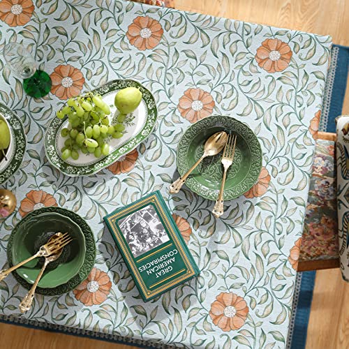 Patdrea French Linen Tablecloth Soft Breathable Tabletop Cover Kitchen Dining Tablecloth For Rectangular Tables For Parties Wedding Christmas 55" X 71" #TOP3