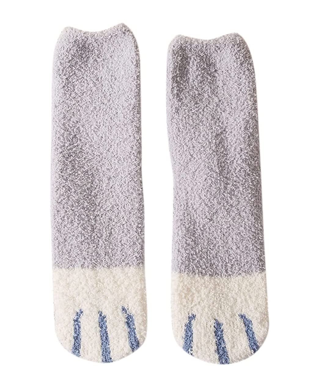 Wintersocken Bettsocken 10 Paar Niedliche Winter-Thermosocken, Superweiche, Kuschelige, Mit Fleece Gefütterte, Mittelgroße Schlauchsocken Warme Flauschige Socken