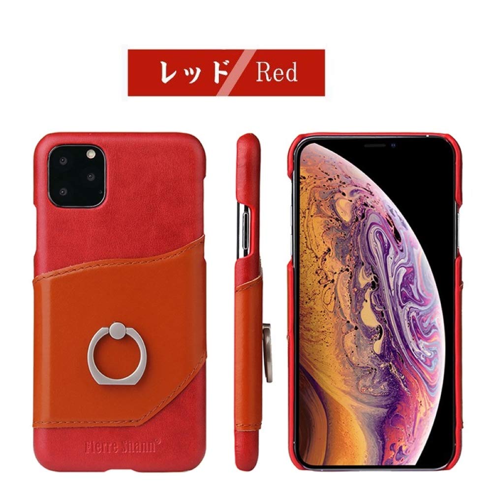 Amazon.co.jp: Moogukadan iPhone11用 ケース 本革 リングとカード入れ