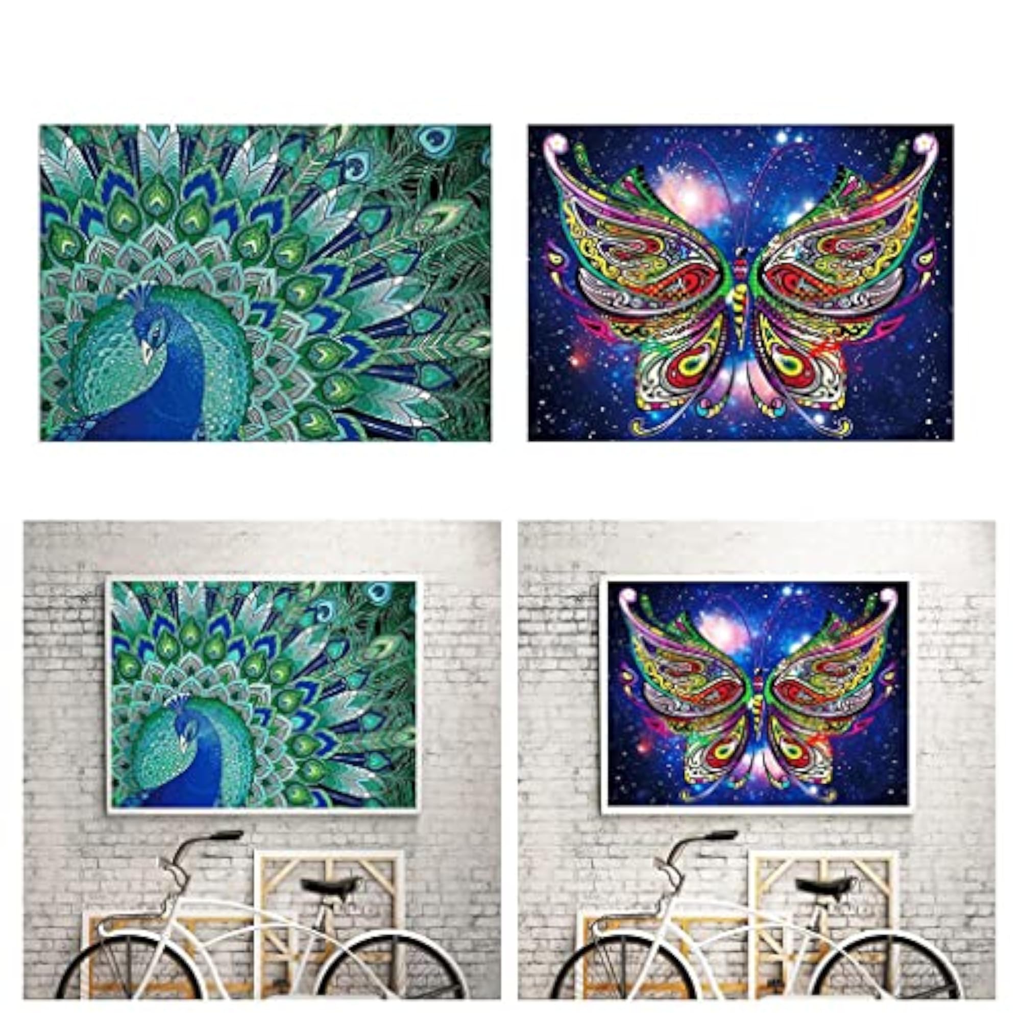 DIY 5D Diamond Painting Embroidery Stitch Kit Peacock