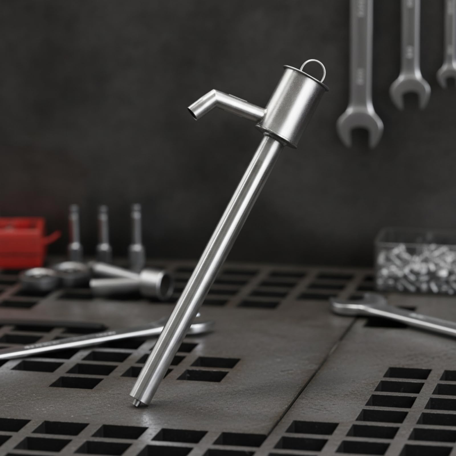 Extractor Aceite Manual | Portátil, Versátil, Bomba Aceite con tubo flexible, para Taller, Garaje, Mecánicos, Forma Bola