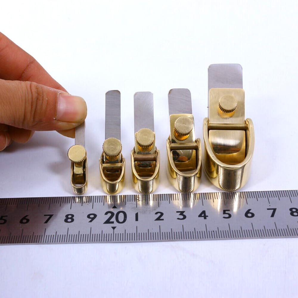 Lot de 5 rabots miniatures en cuivre doré pour violon, luthier professionnel, instruments de musique (01)
