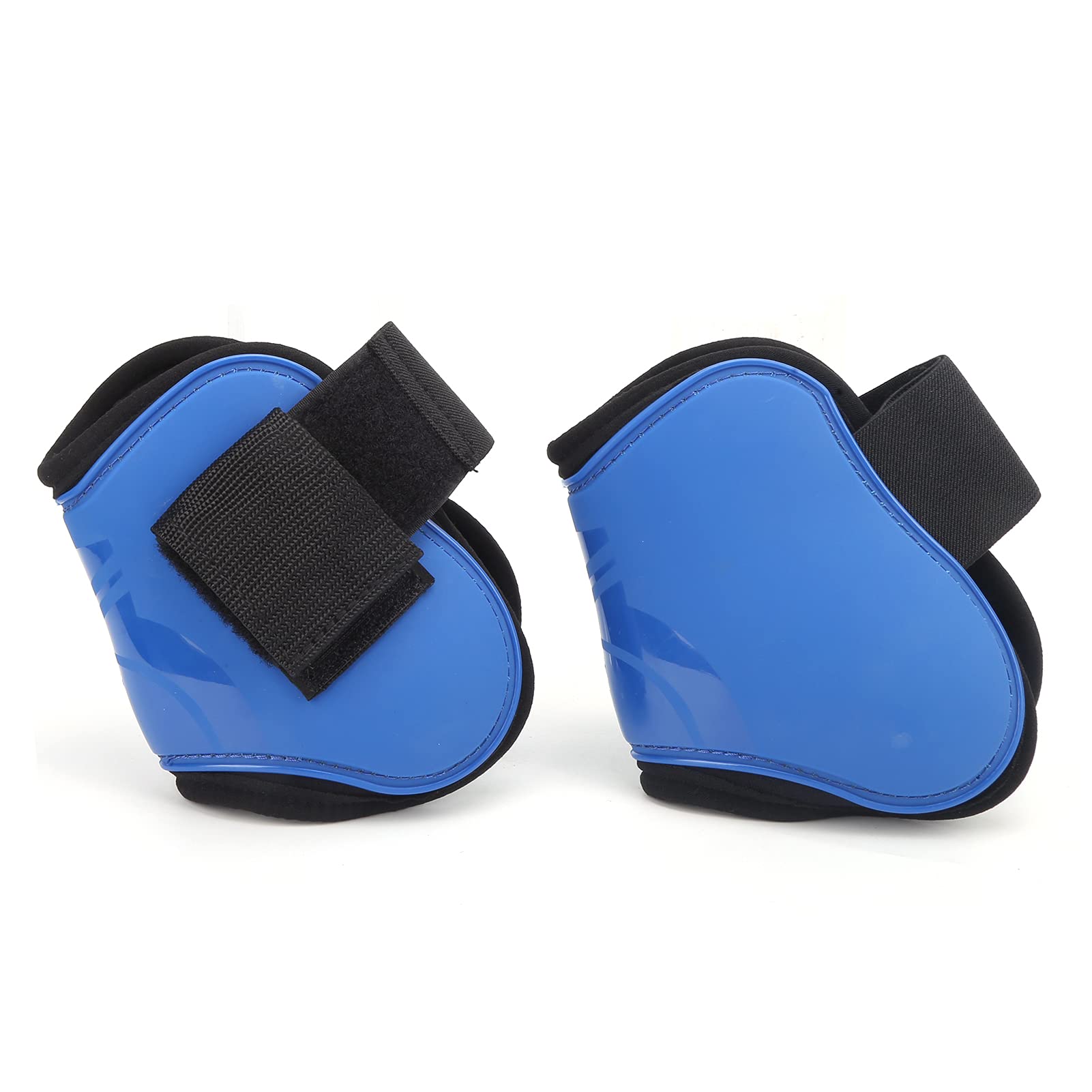 Botas de Tendón de Caballo con Carcasa de PU, Juego de Protectores de Soporte Ajustables de 4 Piezas para Saltar y Carreras, Protección Amortiguadora para Caballos