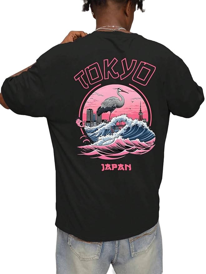 meltthelady　loose shirt Buy SXV STYLE 'Tokyo Japan' Printed Cool Aesthetic Oversized Baggy