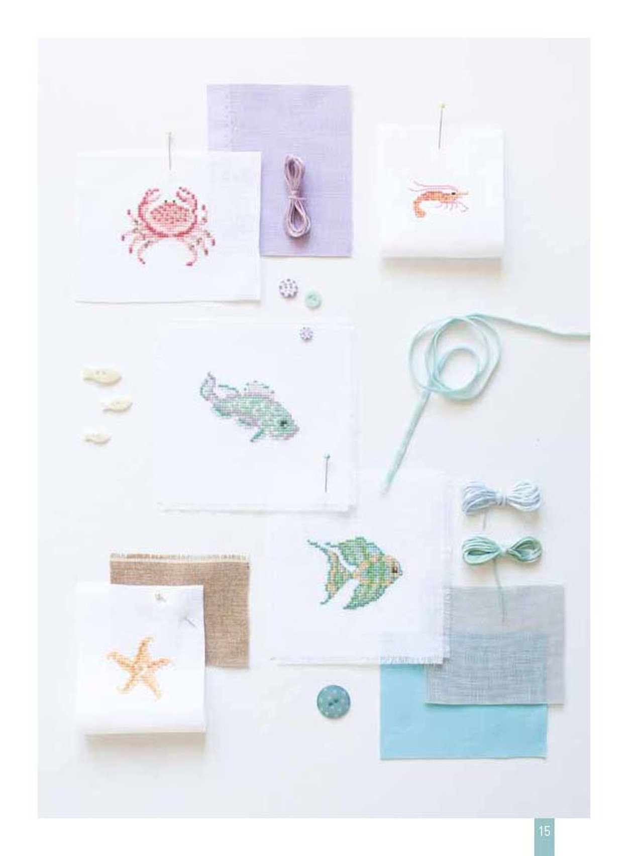 Amazon | MANGO 「Mer et littoral」 クロスステッチ図案集-フランス語