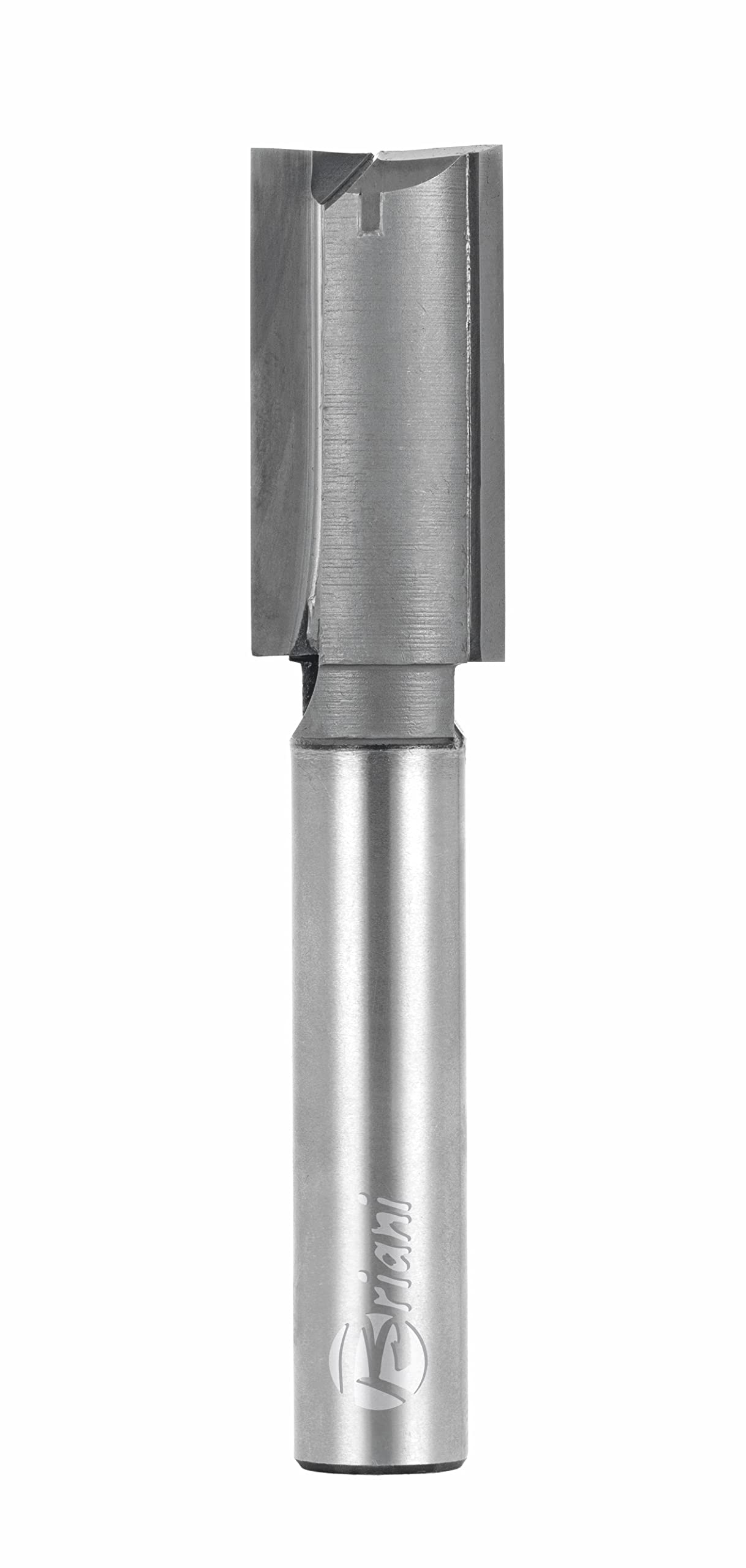 Fresa de ranura con hoja de metal duro, corte derecho, filo 2+1, longitud de trabajo 35 mm, longitud total 90 mm, vástago 12 mm