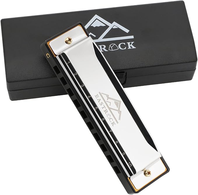 EastRock Harmonica 10 Holes 20 Tunes, Harmonica Key of C, Harmonica