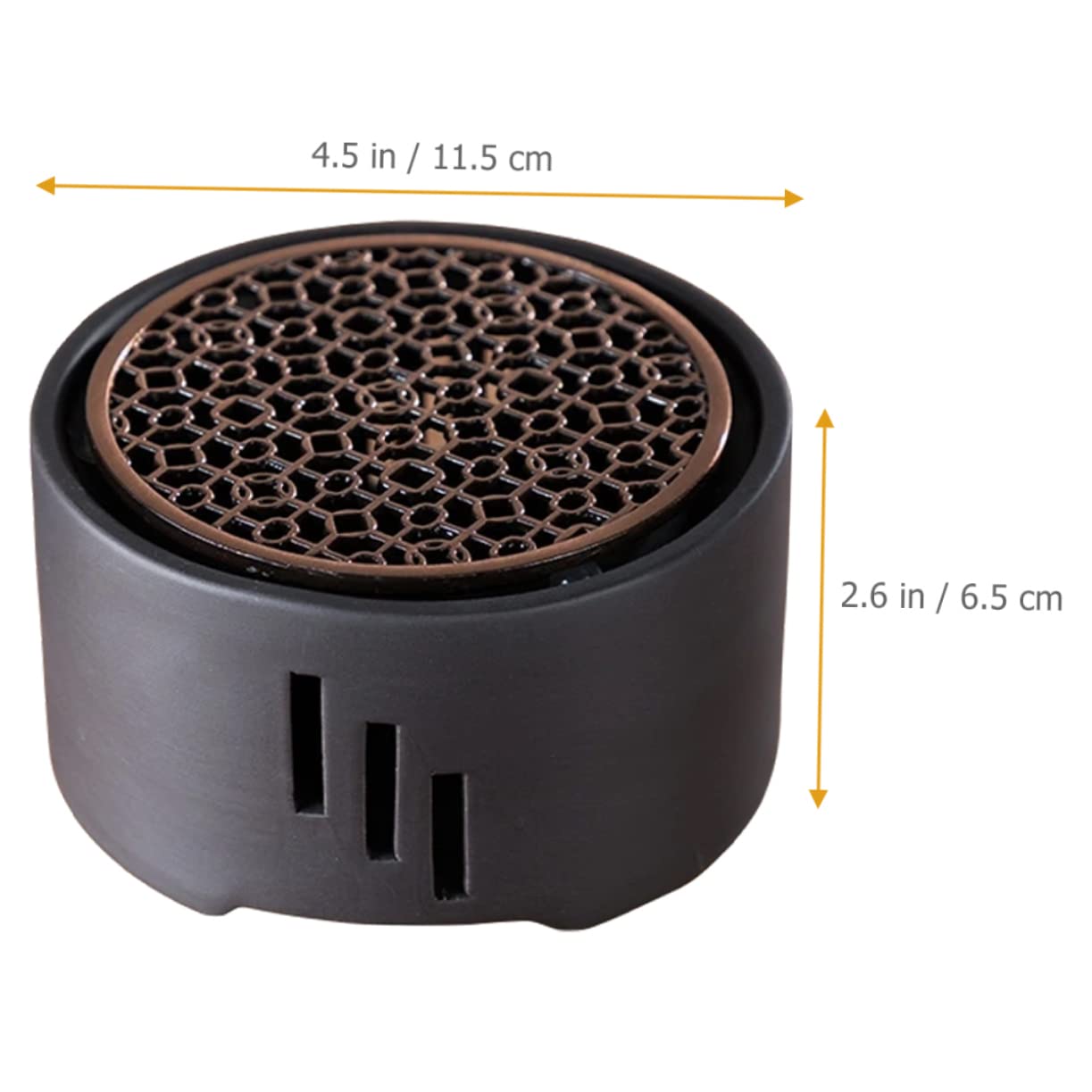 FONDOTIN Japanese Teapot Warmer Base Hollow Design Tea Heating Stand Non-Slip Desktop Decoration for Office for Tealight Candles and Use