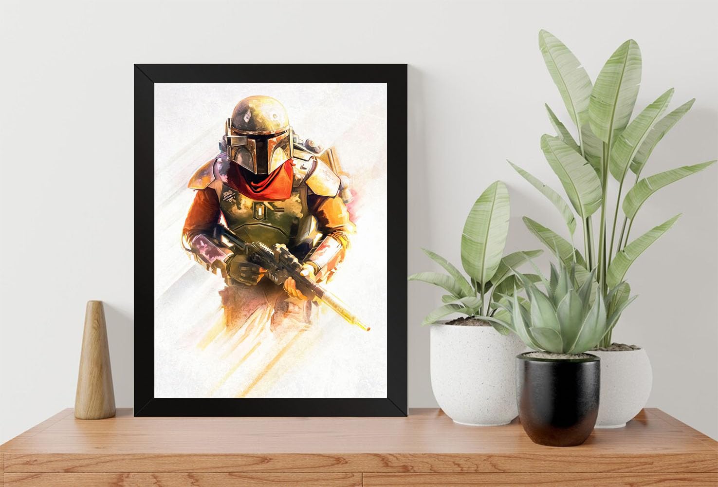 GADGETS WRAPPrinted Photo Frame Matte Painting for Home Office Studio Living Room Decoration (9x11inch Black Framed) - Marshal Runs