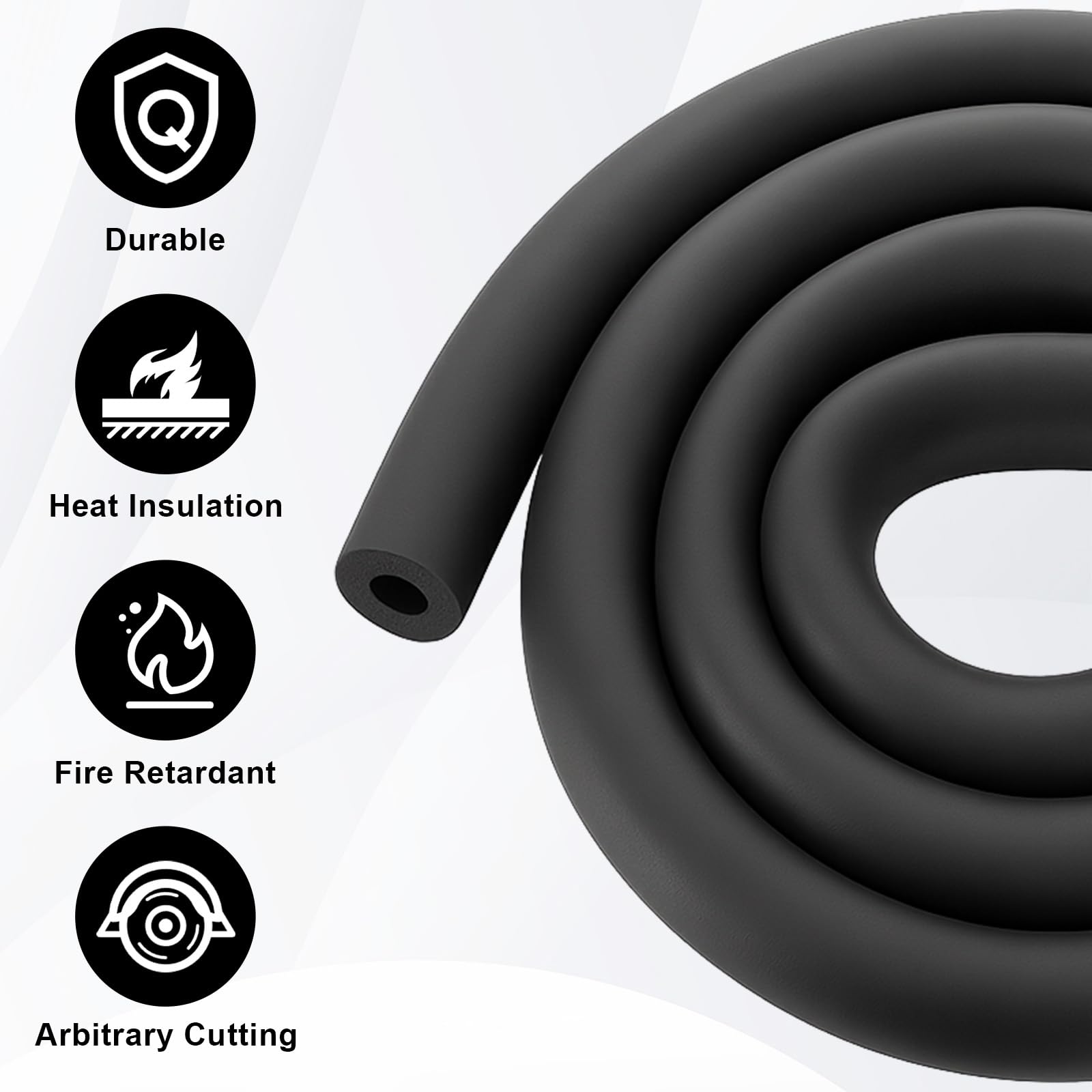 Rohrisolierung Schaumstoff 1.8m - Dämmung Für Heizungsrohre 16mm 22mm 32mm