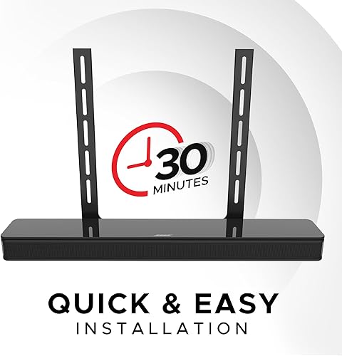 Miniatura 6 de Soporte universal para debajo de TV, negro, compatible con barra de sonido inteligente Bose 300500550600700900Ultra, altavoz de TV, Soundtouch 300,