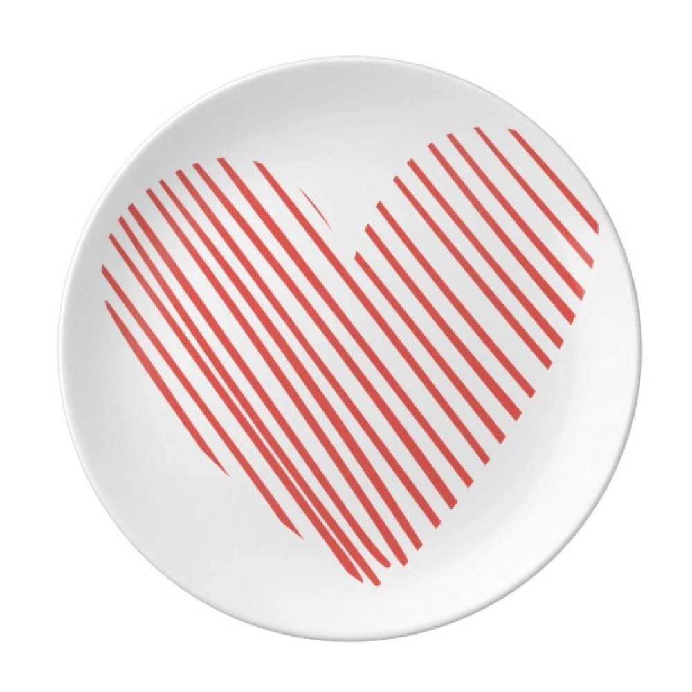 DIYthinker boceto de Red de San valentín día del corazón Decorativo de Porcelana Placa de Postre 8 Cena-Regalo Pulgadas 21cm de diámetro