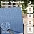 HERA'S HOUSE 7 PCS Patio Dining Set Outdoor Table Chairs, Large Table with Double Umbrella Hole and 6 Chairs, Patio Table and Chairs Set for Backyard, Porch, Deck (Blue)
