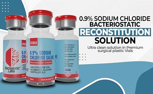 New! 0.9% Sodium Chloride (30Ml Each) Reconstitution Solution Saline 3-Pack #TOP1