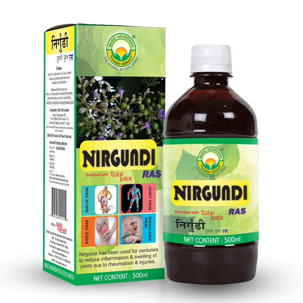 BASIC AYURVEDA Nirgundi Ras (Juice) 500 Ml | (B07MMLTSKN) Amazon Price History, Amazon Price Tracker