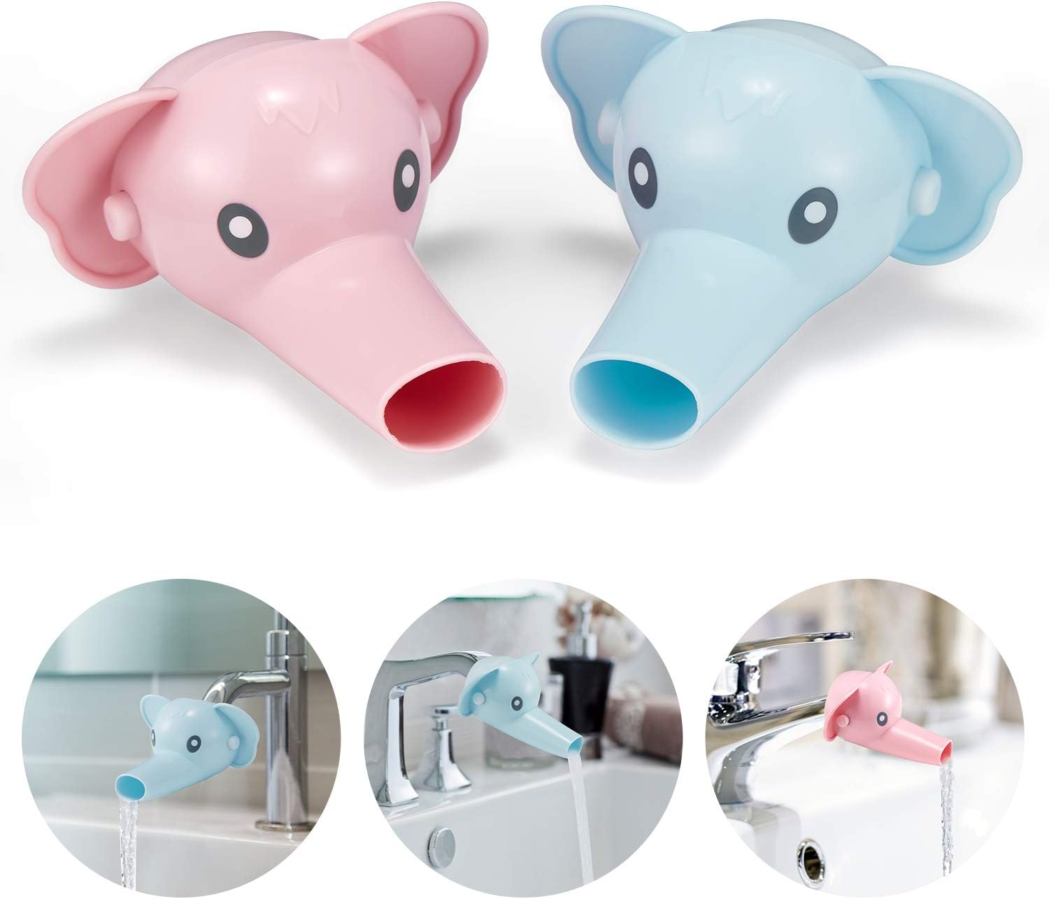 Xloey Faucet Extender, 2 Pack Faucet Extender for Toddlers