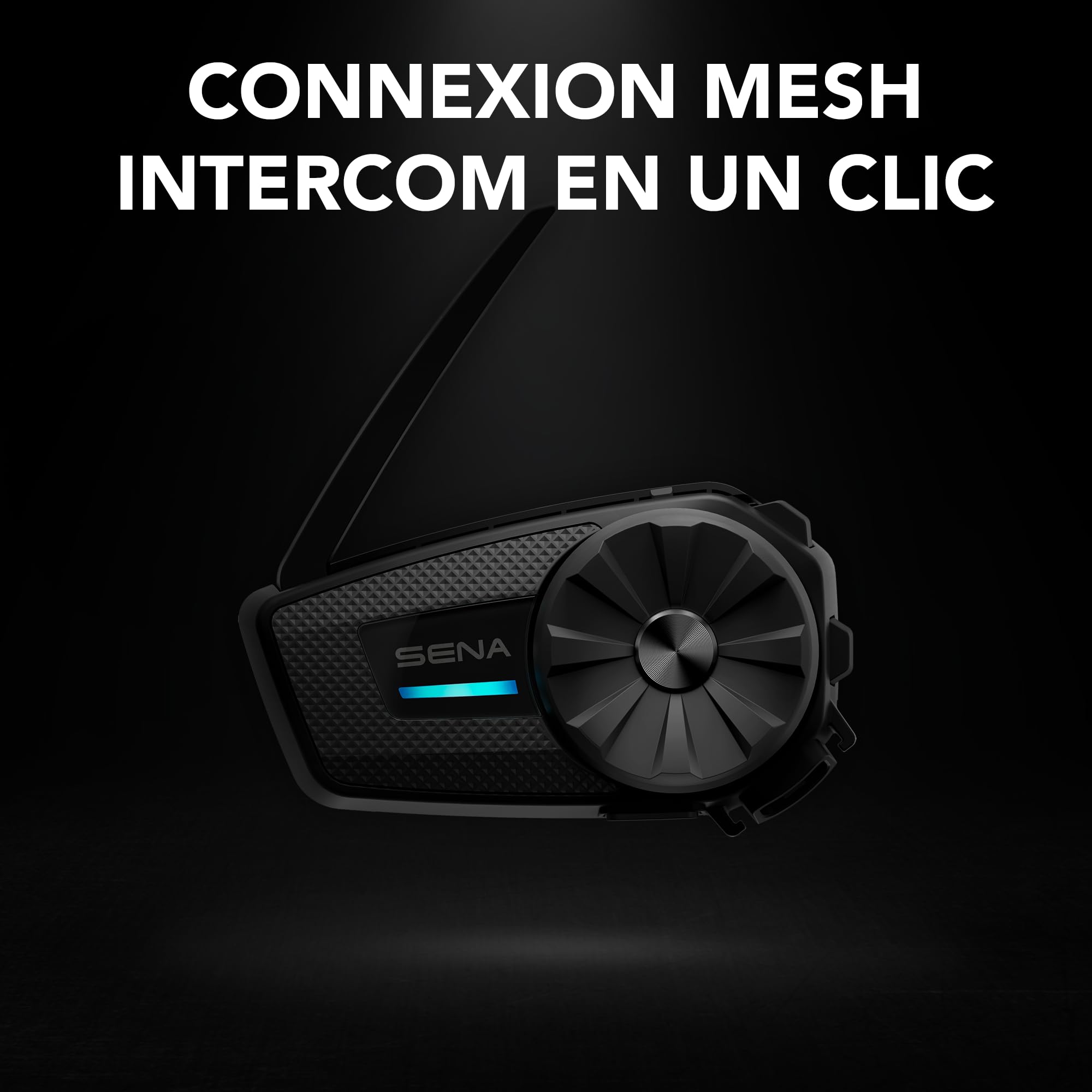 SENA Adult Spider Système intercom Mesh pour Motos, Noir, Pack Simple (2022)