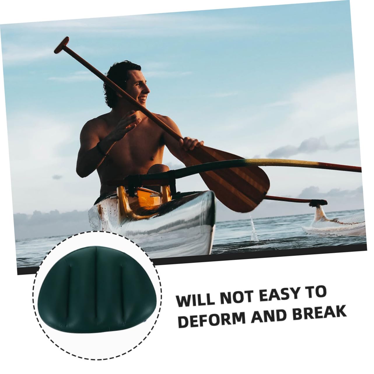 HANABASS Cooling Seat Back Inflatable Boat Cushion Portable Kayak Pad Water Sports Equipment Inflatable Cushion