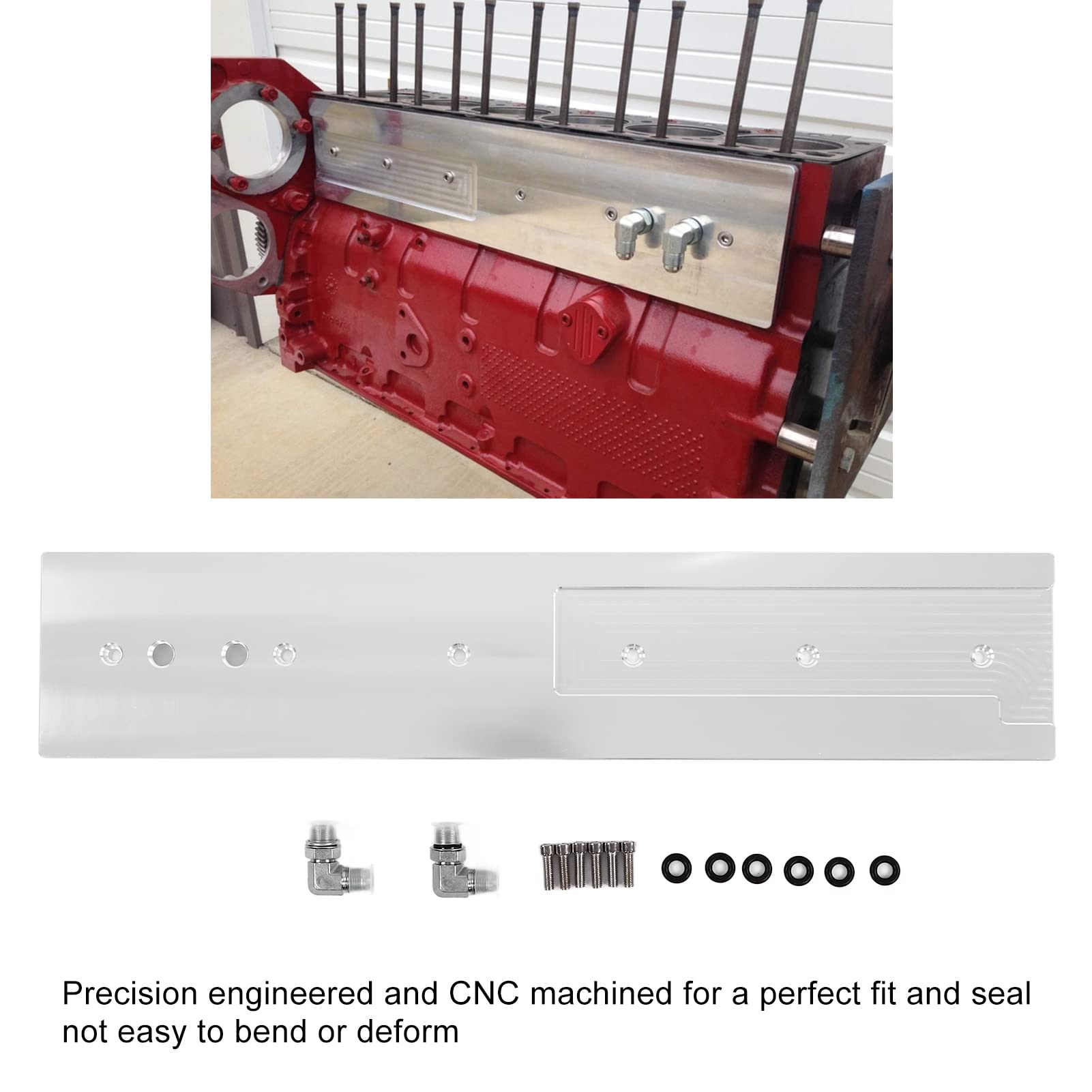 Billet Tappet Cover Kit For 5.9L Cummins 12V & 24V (1989-2002) - Polished, W/ Hardware 11 thumbnail image