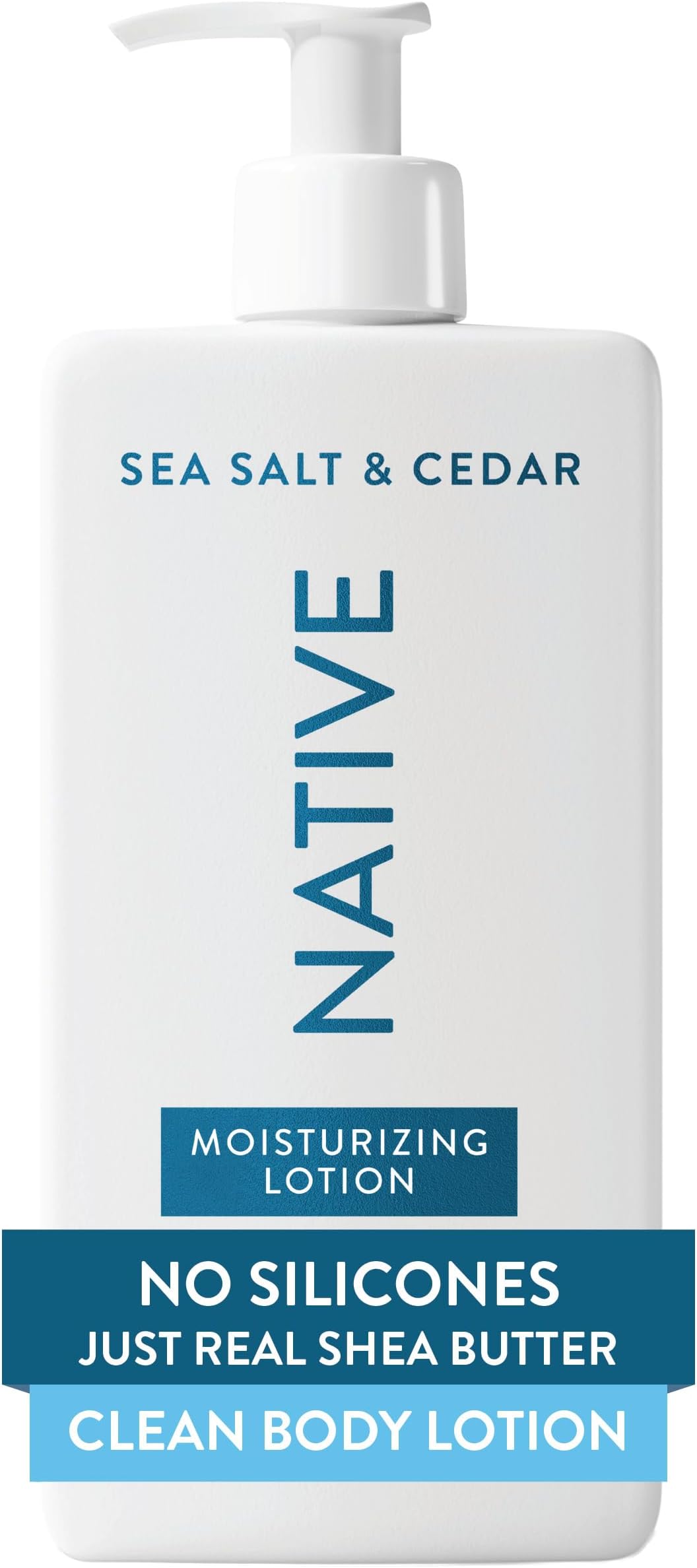 - Body Lotion, Sea Salt & Cedar, 48-Hour Hydration for Dry & Sensitive Skin, Made with Plant-Based Moisturizers like Shea Butter, Silicone & Paraben Free, 16.5 fl oz