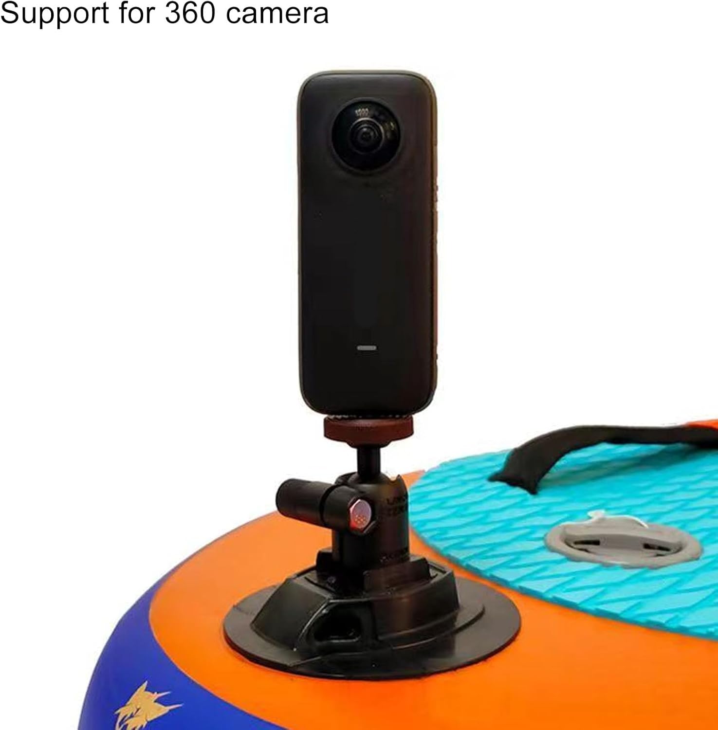 Inflatable Swim Kickboard Thickened Large Buoyancy Swimming Float Board with Adjustable Phone Holder Panoramic Camera Support Universal for Swimming Pools Lakes PVC EVA Material