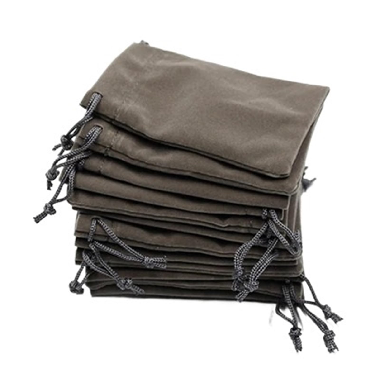 Samtbeutel Schmuckbeutel Samtbeutel mit Kordelzug for Schmuckverpackungen, Packung 100 Beuteln for Party- und Hochzeitszubehör(Grey,5x7 cm)