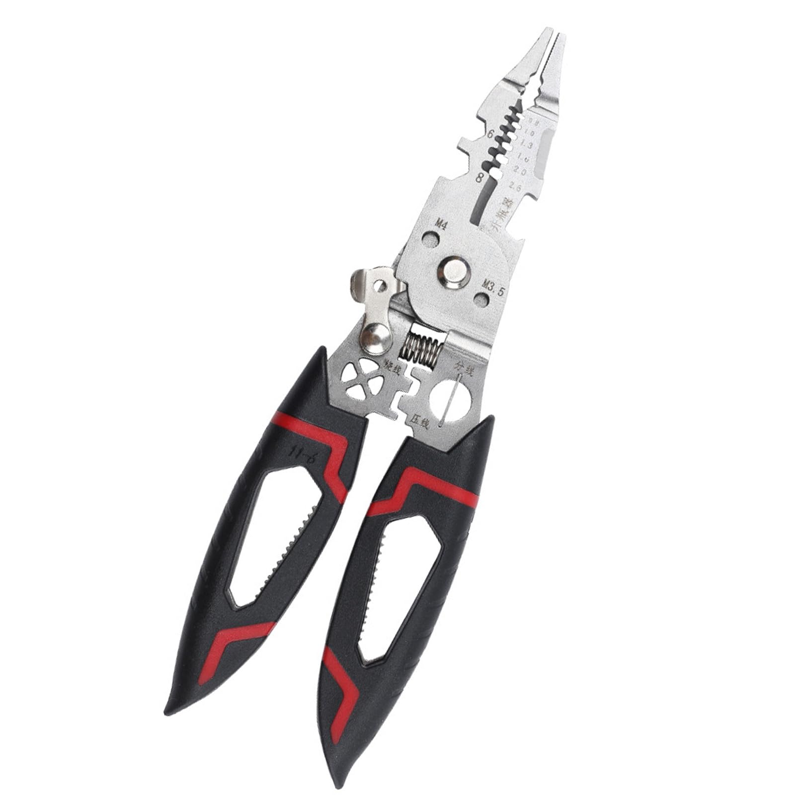 Durability 6Inch Electrician Tool Wire Stripper with Wire Stripping Crimping Functions with Ergonomic Nonslip Grip Electrician Stripping Tool