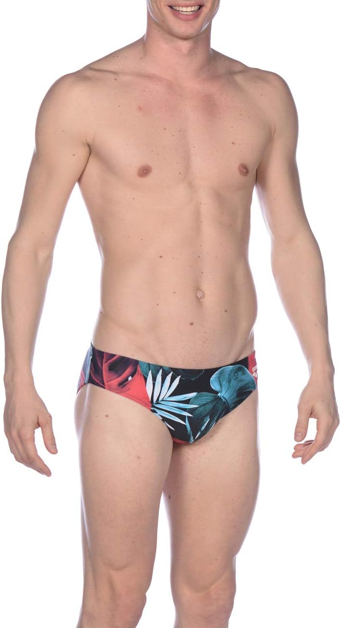 ARENA Men's Previous Season Print 3-inch Brief Athletic Training Swimsuit
