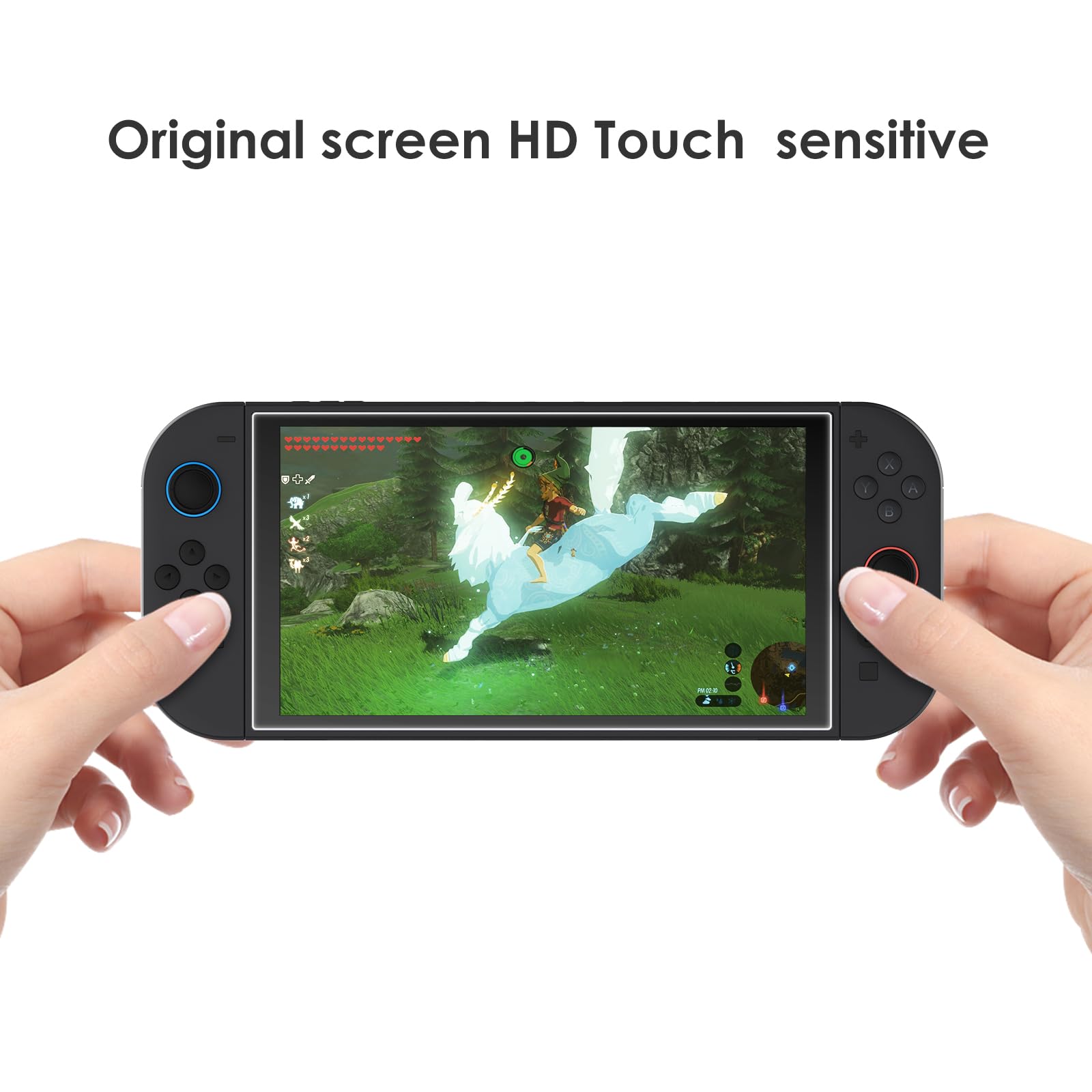 WD&CD 3 Pack Protectores de Pantalla Compatible para Nintendo Switch 2, Película Protectora de Vidrio Cristal Templado【Alta Definicion】【Anti Scratch】【Anti Bubble】