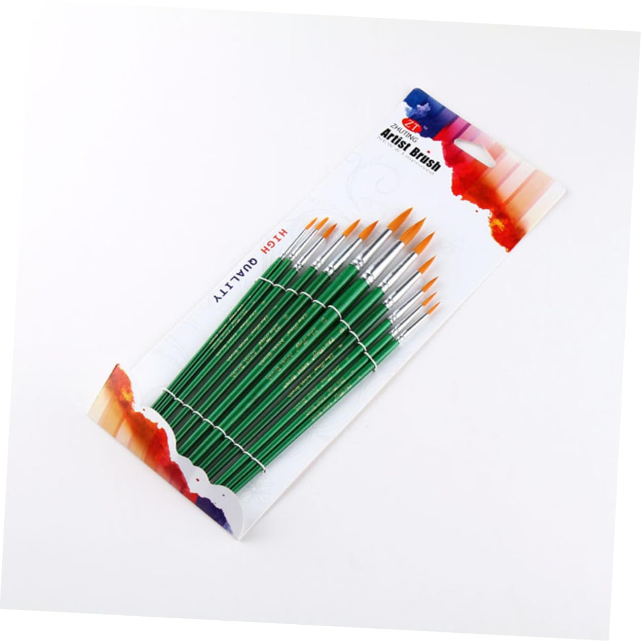NUOBESTY Juego De 36 Pinceles para Pintura con Mango De Madera Acrílico Óleo Y Acuarela De Doble Punta para La Escuela.